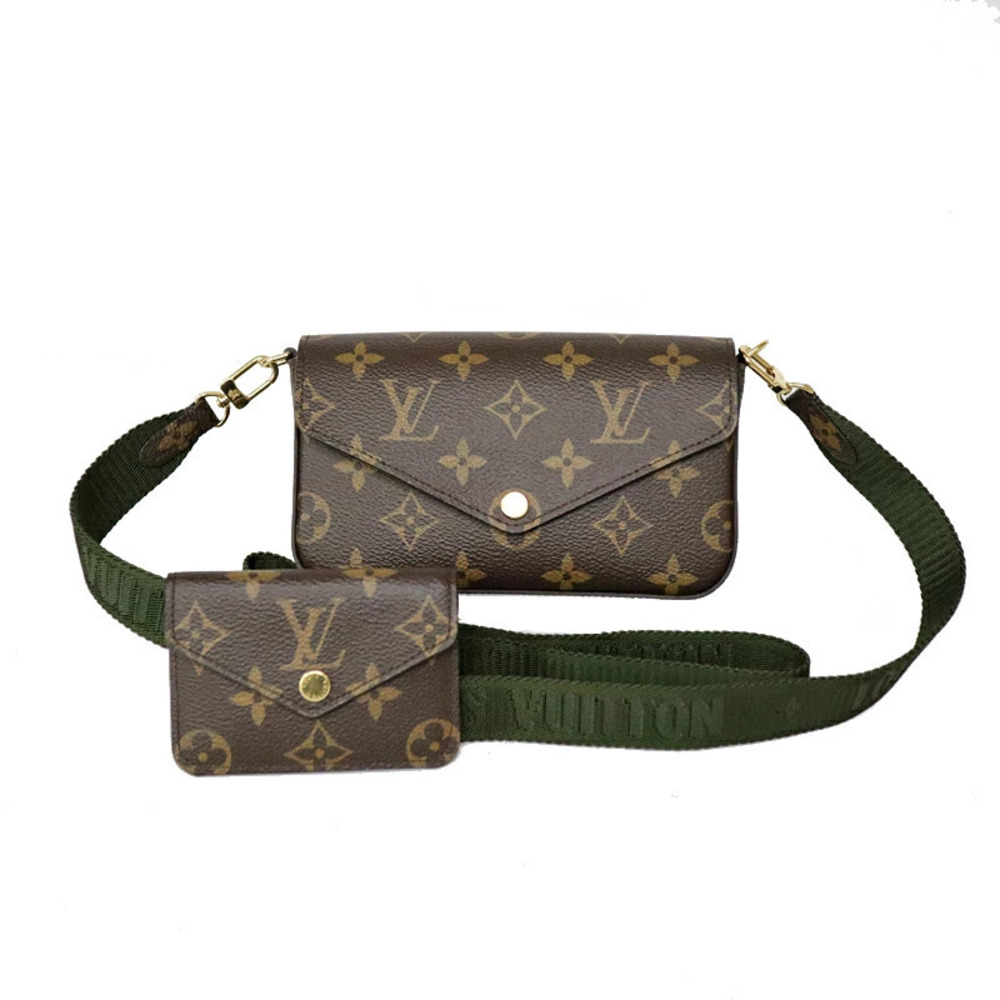 LOUIS VUITTON Multi Pochette Felicie Shoulder Bag Monogram Brown